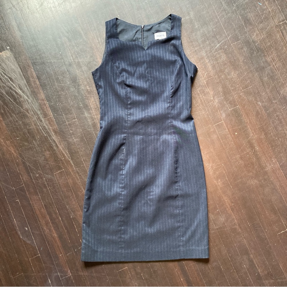 Ricki’s navy pinstripe dress, size 2